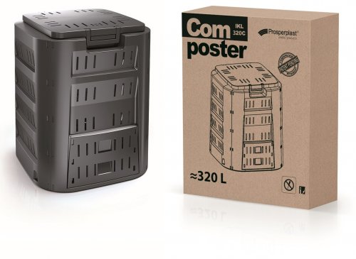 Kompostér COMPOGREEN černý 320l