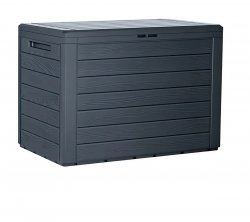 Záhradný box WOODEBOX antracit 78 cm - 190L