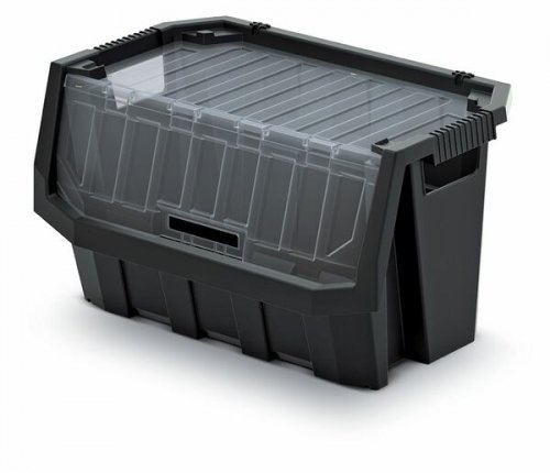 Plastový úložný box uzatvárateľný TRUCK MAX PLUS 396x380x282 čierny