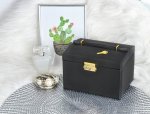 Beautylushh 6348 Šperkovnice se zrcadlem na klíč černá