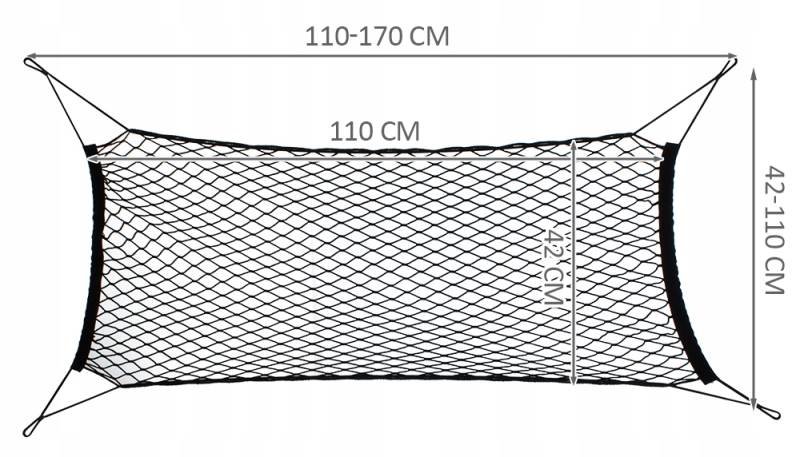 Xtrobb 5354 Univerzálna sieť do kufra auta 114 x 61 cm