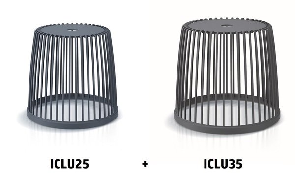 Set 2 univerzálnych košov CLUBO 25+35l antracit