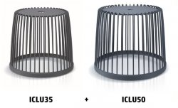 Set 2 univerzálních košů CLUBO 35+50l antracit