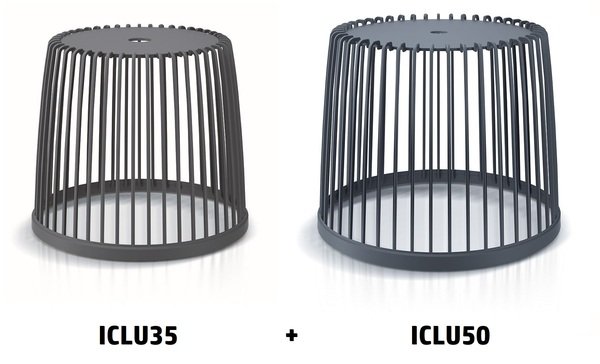 Set 2 univerzálnych košov CLUBO 35+50l antracit