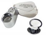 Verk 09109 Skladacia lupa 40x + LED UV