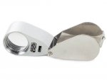 Verk 09109 Skladacia lupa 40x + LED UV