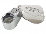Verk 09109 Skladacia lupa 40x + LED UV
