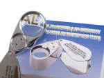 Verk 09109 Skladacia lupa 40x + LED UV