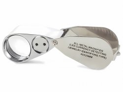 Verk 09109 Skladacia lupa 40x + LED UV