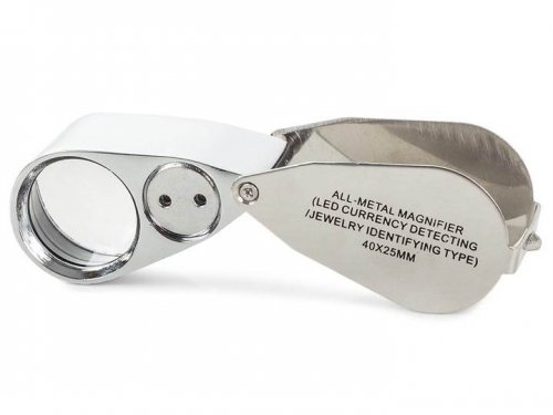 Verk 09109 Skladacia lupa 40x + LED UV