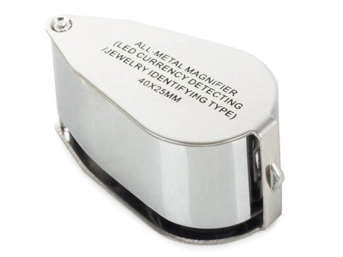 Verk 09109 Skládací lupa 40x + LED UV