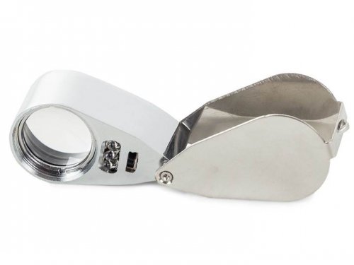 Verk 09109 Skládací lupa 40x + LED UV