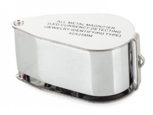 Verk 09109 Skladacia lupa 40x + LED UV