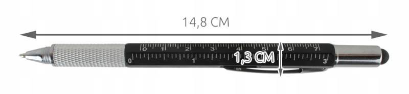 Malatec 6337 Víceúčelové pero 6 v 1 černá