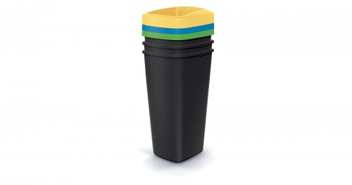 Odpadkový koš COMPACTA Q DROP SET, 3x25l