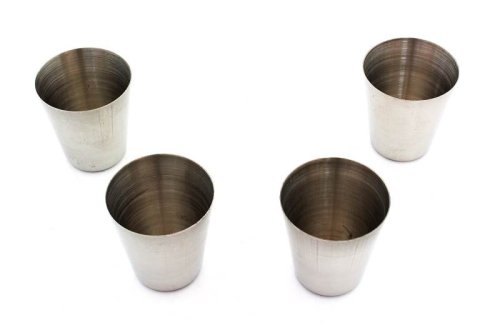 APT AG171A Cestovní nerezové panáky v koženkovém pouzdře 30 ml, 4 ks