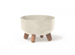 Květináč GRACIA LOW BETON EFFECT 23,5 cm pískový
