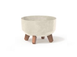 Kvetináč GRACIA LOW BETON EFFECT 23,5 cm pieskový