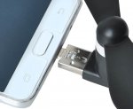 ISO 5770 Mini větráček microUSB černá