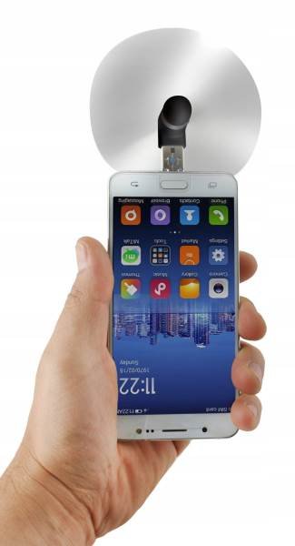 ISO 5770 Mini větráček microUSB černá
