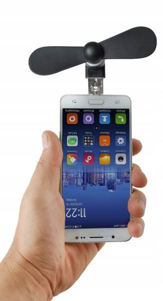 ISO 5770 Mini větráček microUSB černá