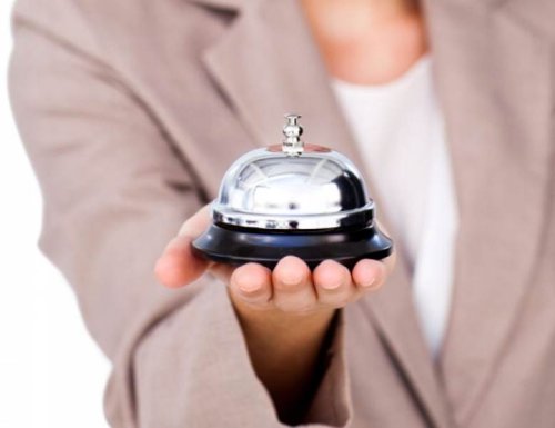 Malatec 5869 Stolní zvonek stříbrná