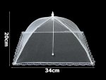 Verk 01854 Moskytiéra na potraviny 34 x 20 cm biela, 2 ks