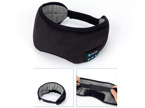 Verk 24343 Bluetooth maska ​​na spanie s možnosťou počúvania hudby čierna