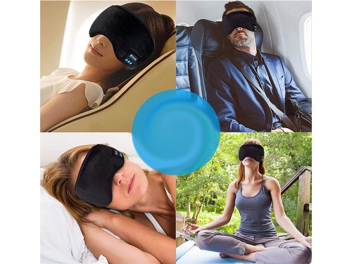 Verk 24343 Bluetooth maska ​​na spanie s možnosťou počúvania hudby čierna