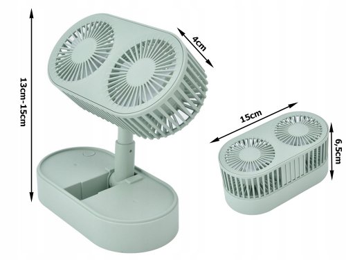 Verk 16027 Stolný USB ventilátor ružový