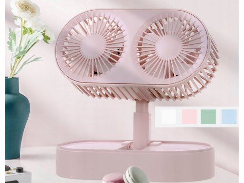 Verk 16027 Stolný USB ventilátor ružový