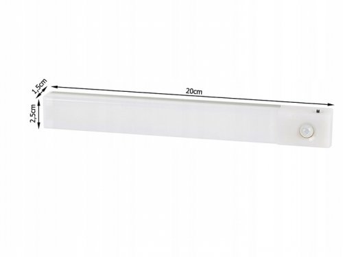 Verk 12273 LED svetlo pod skrinku s pohybovým senzorom, USB biela