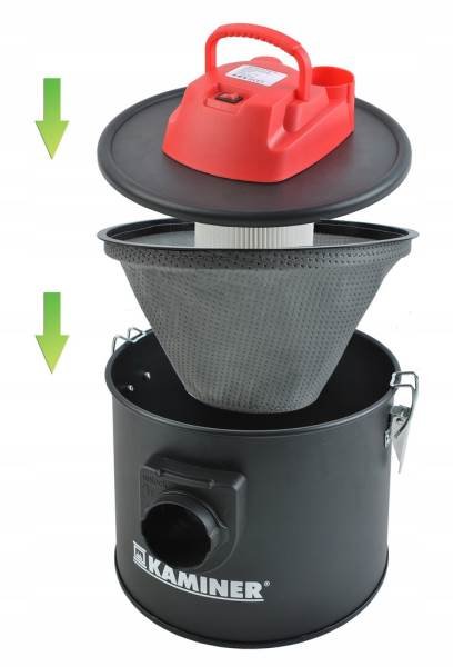 Kaminer 6317 Elektrický vysavač na popel 10 l