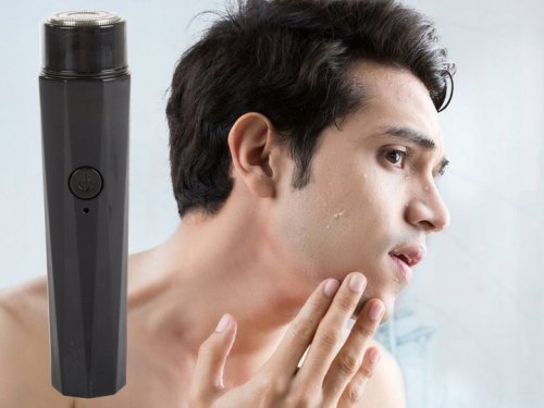 Verk 01803 Mini elektrický holicí strojek 2 v 1 černý