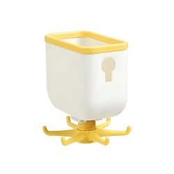 Verk 07145 Multifunkční otočný věšák s úložným prostrem žlutý 