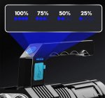 Azar Taktická LED svítilna XML-T6 COB, 5 LED, 1200 mah, 7,5W, 1000lm