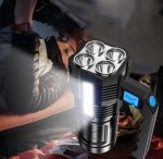 Azar Taktická LED svítilna XML-T6 COB, 5 LED, 1200 mah, 7,5W, 1000lm