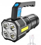 Azar Taktická LED svítilna XML-T6 COB, 5 LED, 1200 mah, 7,5W, 1000lm