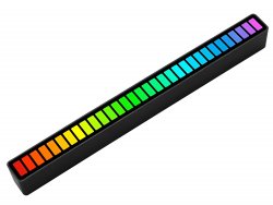 Verk 12278 LED ambientní RGB osvětlení USB s dobíjecí baterií černé