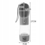 Purlov 21033 Fľaša pre psov 2v1 300 ml čierna