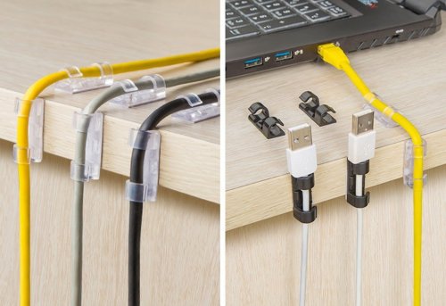 APT AG702D Organizér na káble 20 ks čierny