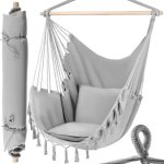 Gardlov 20937 Brazílske závesné hojdacie kreslo 130 x 97 cm šedé