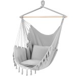 Gardlov 20937 Brazilské závěsné houpací křeslo 130 x 97 cm šedé