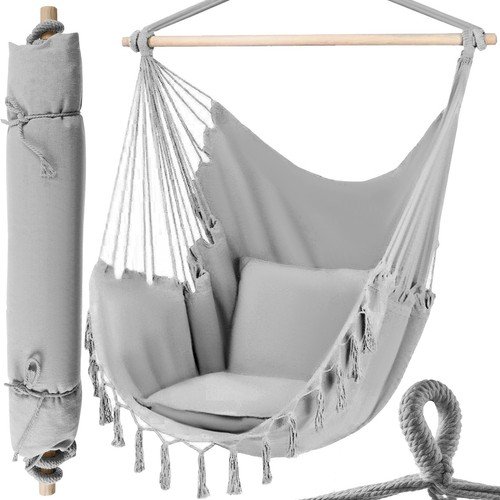 Gardlov 20937 Brazílske závesné hojdacie kreslo 130 x 97 cm šedé