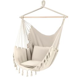 Gardlov 20938 Brazílske závesné hojdacie kreslo 130 x 97 cm béžové