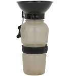 APT AG604B Cestovná fľaša pre psov s miskou 500 ml béžová