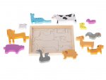 KIK KX5313 Drevené puzzle s domácimi zvieratkami