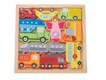 KIK KX5313 Dřevěné puzzle s autíčky 