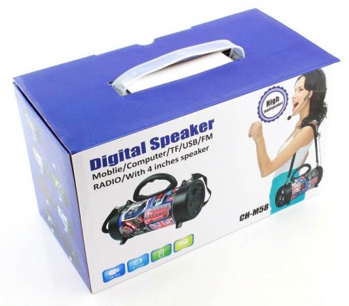APT ZS47A Reproduktor BOOMBOX Bluetooth MP3 Tuba