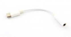 APT AK291A Adaptér 3,5mm jack-Type C, bílý 